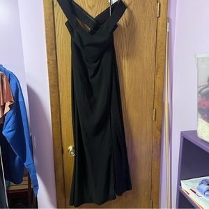 Black formal off shoulder dress. size 12